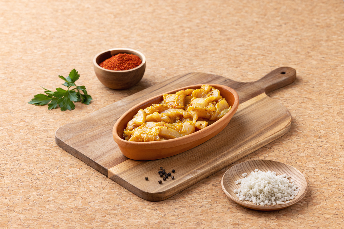 êmincÇs_de_poulet_marinÇs_BVM Émincés de poulet sauce curry par BVM les bouchers traiteurs