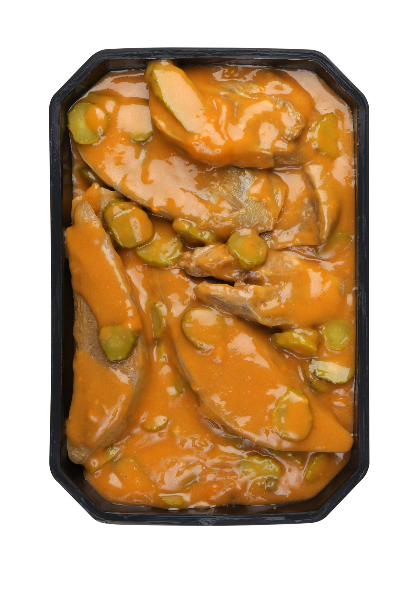 Langue_de_boeuf_Sauce_piquante_©TLC_partenaire_BVM_les_bouchers_traiteurs Langue de bœuf sauce piquante, plat cuisiné.